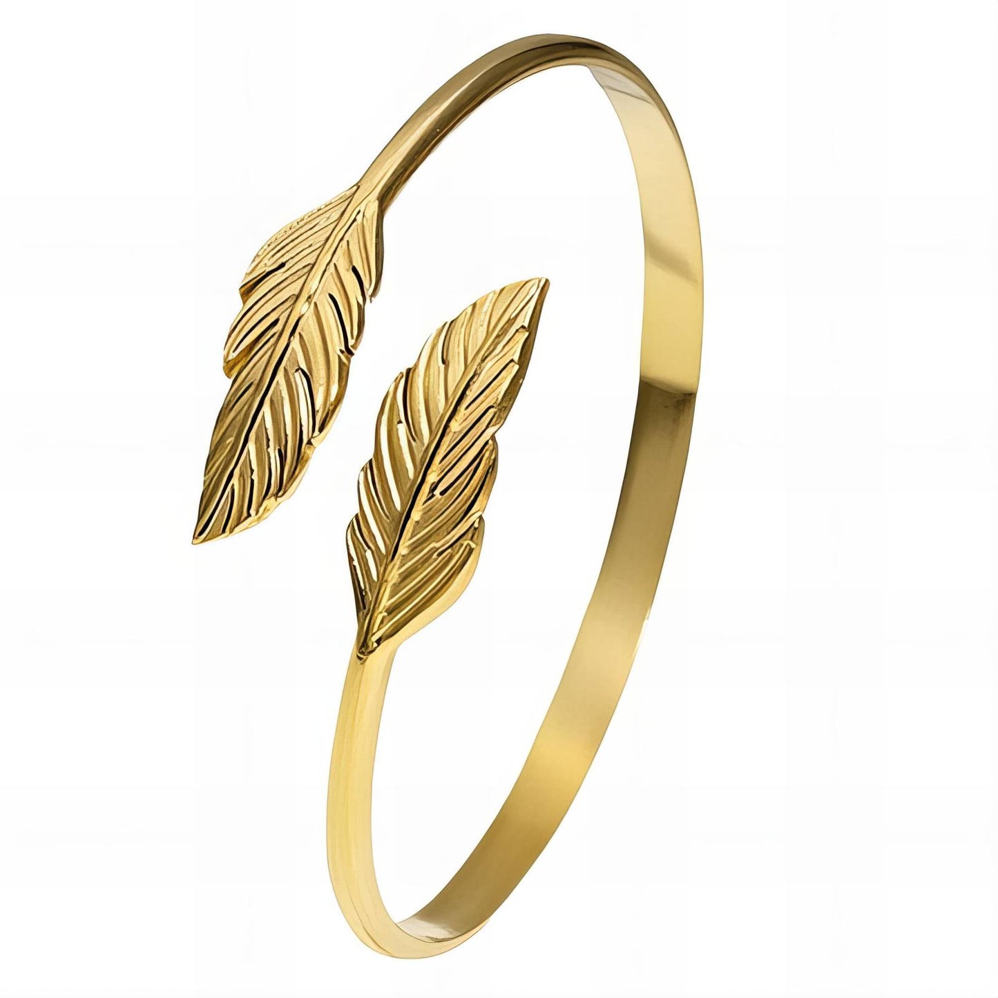 18K gold plated Stainless steel "Leafs" bracelet