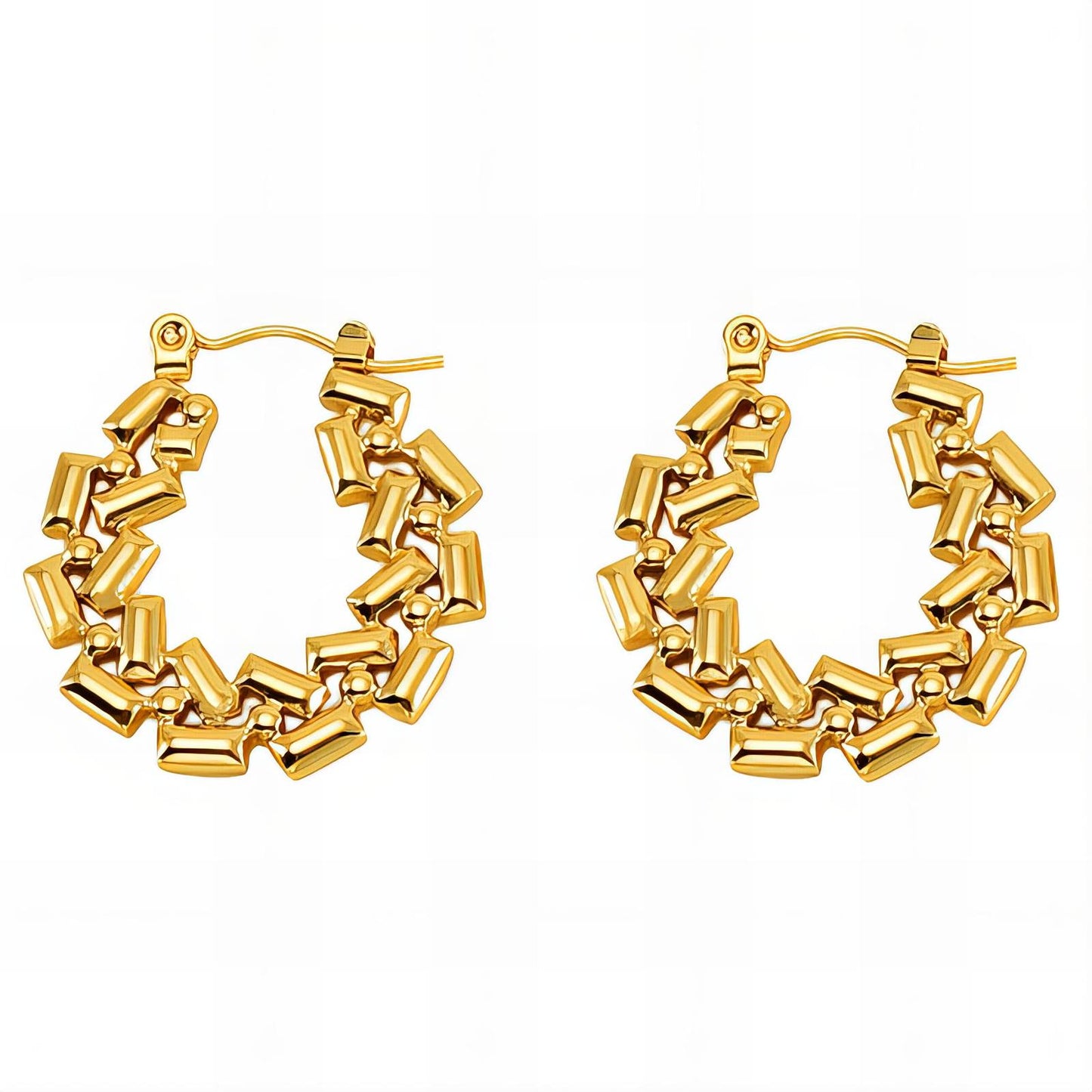 18K gold plated Stainless steel earrings