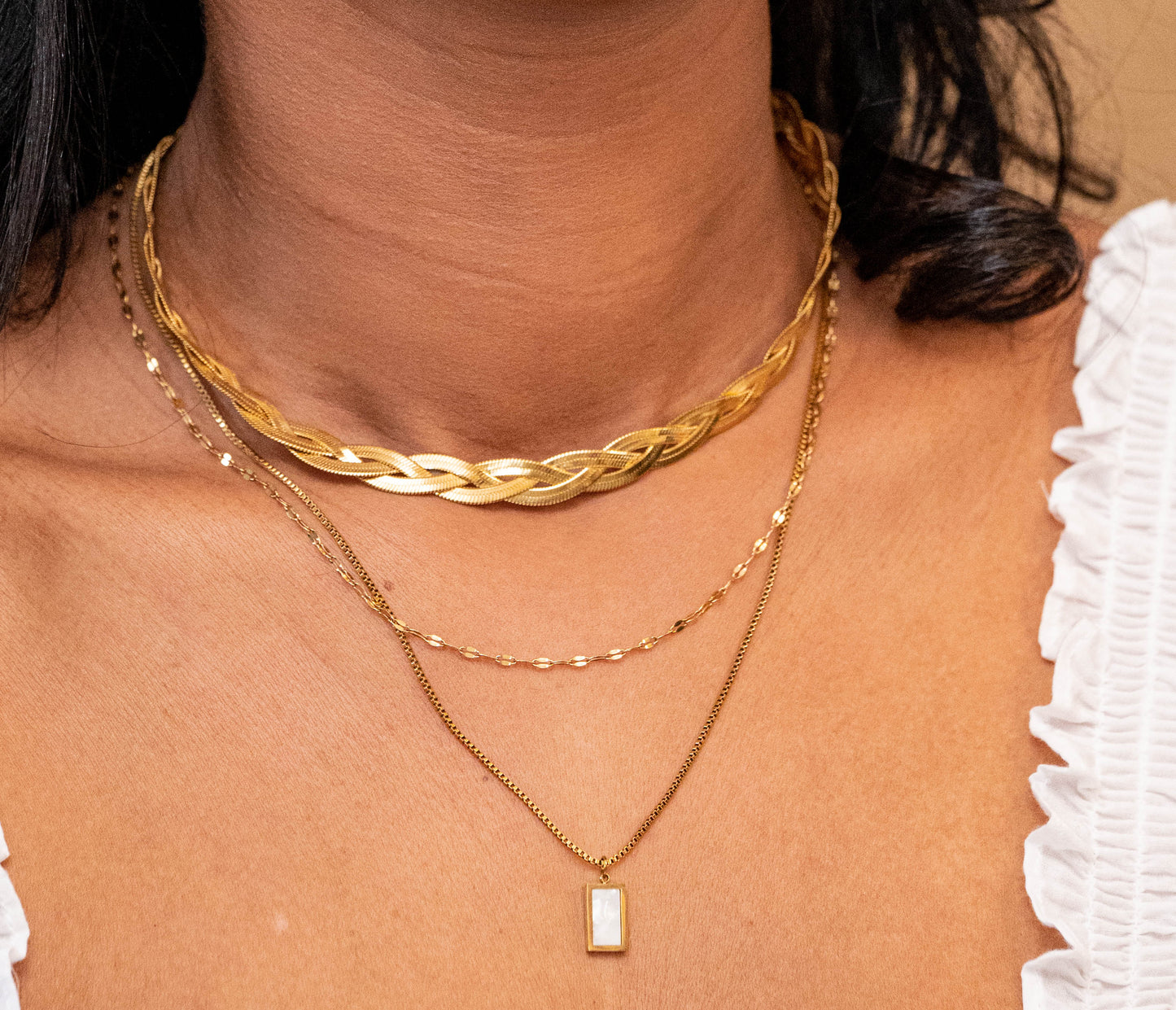 18K gold plated Stainless steel necklace