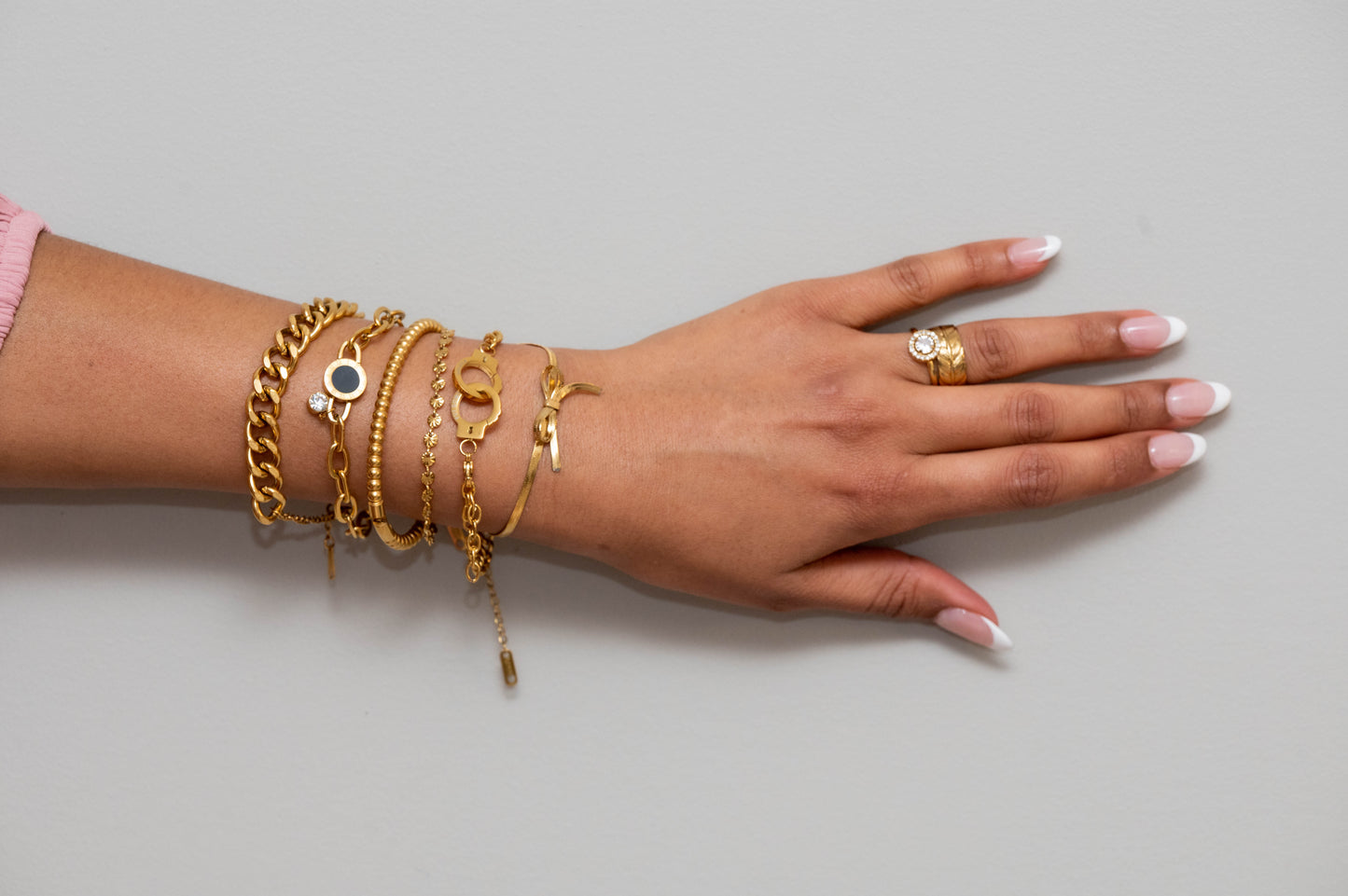 18K gold plated Stainless steel finger ring