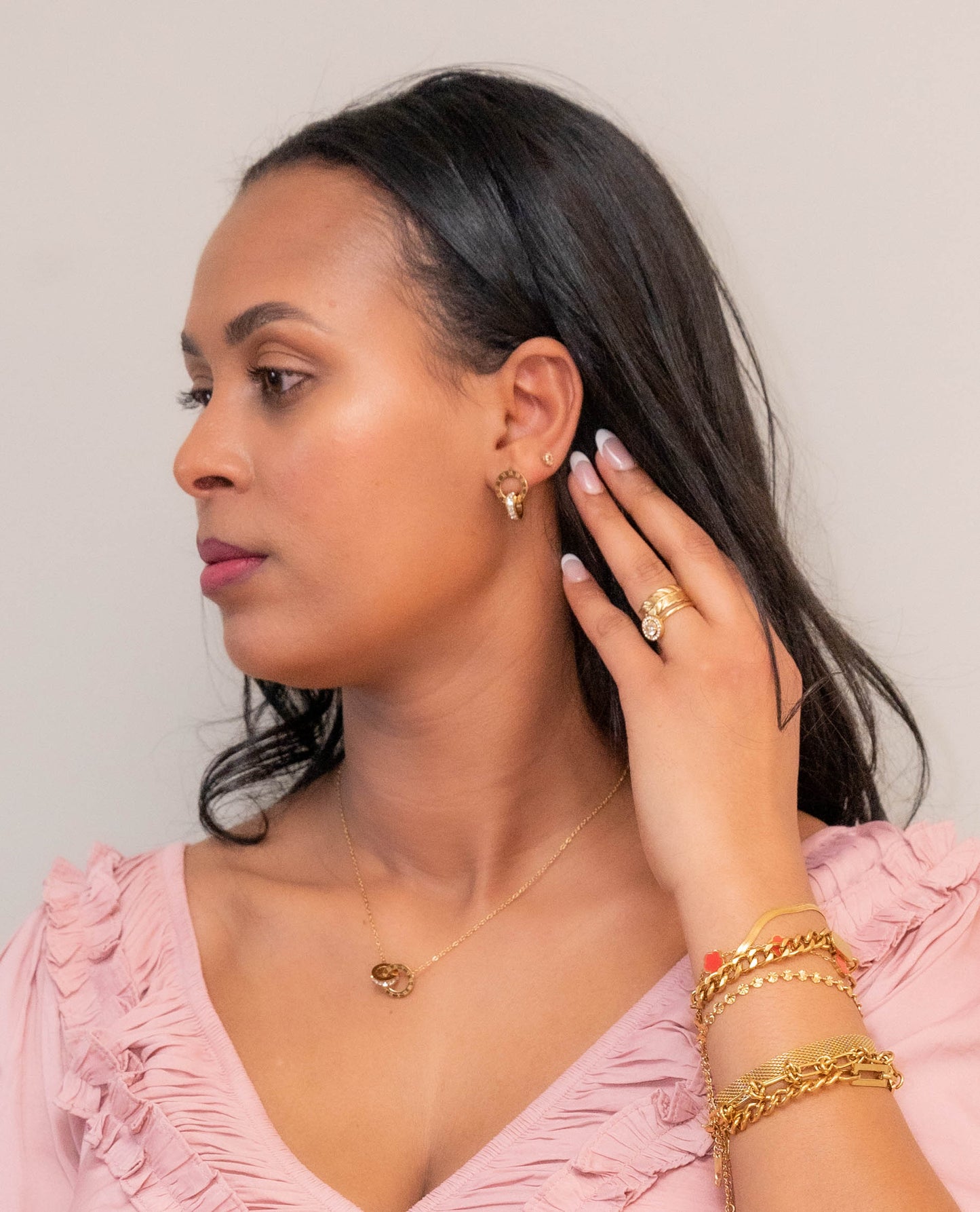 18K gold plated Stainless steel necklace