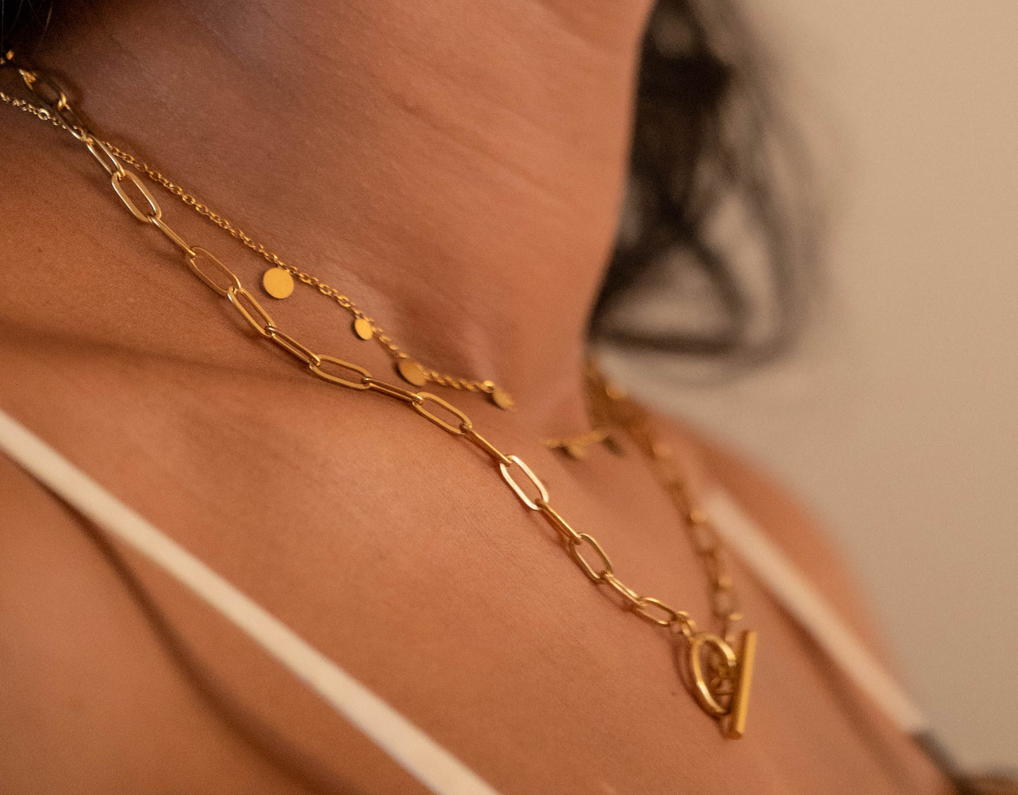 18K gold plated Stainless steel necklace