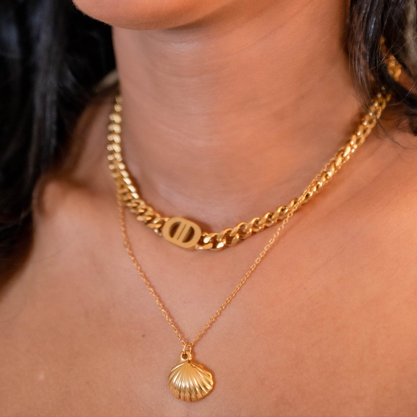 18K gold plated Stainless steel necklace