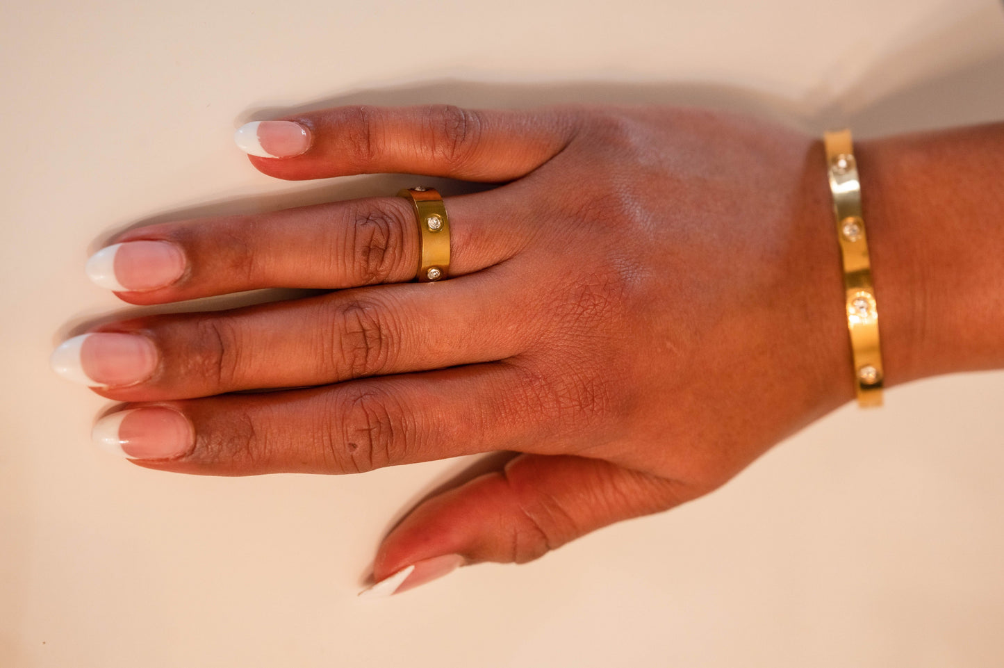 18K gold plated Stainless steel finger ring